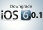 Downgrade iOs 6.01